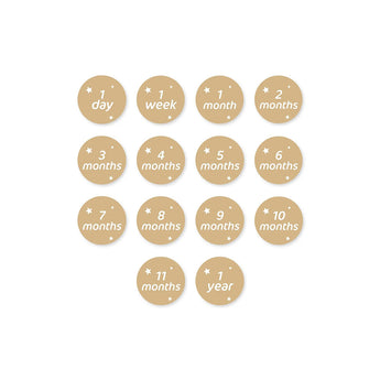 Lulujo Baby's First Year Milestone Blanket & Cards Set | Premium Muslin Gift