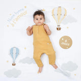 Lulujo Baby's First Year Milestone Blanket & Cards Set | Premium Muslin Gift