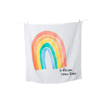 Lulujo Baby's First Year Milestone Blanket & Cards Set | Premium Muslin Gift