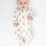 Lulujo Bamboo Footed Sleepsuit | Soft Baby Gift For Newborns