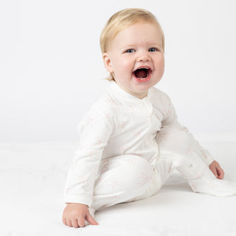 Lulujo Bamboo Footed Sleepsuit | Soft Baby Gift For Newborns