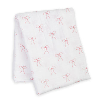 Lulujo Bamboo Muslin Swaddle Blankets 3 Pack | Baby Essentials Gift Set