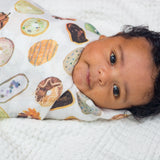 Lulujo Bamboo Muslin Swaddle Blankets 3 Pack | Silky Soft 70% Bamboo Viscose