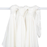 Lulujo Bamboo Muslin Swaddle Blankets 3 Pack | Silky Soft 70% Bamboo Viscose