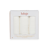 Lulujo Bamboo Muslin Swaddle Blankets 3 Pack | Silky Soft 70% Bamboo Viscose