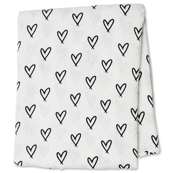 Lulujo Bamboo Muslin Swaddle Blankets 3 Pack | Silky Soft 70% Bamboo Viscose