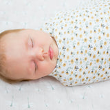 Lulujo Cotton Muslin Swaddles 2 Pack | Ultra Soft Breathable Baby Blankets