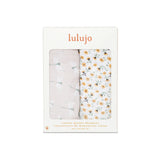 Lulujo Cotton Muslin Swaddles 2 Pack | Ultra Soft Breathable Baby Blankets
