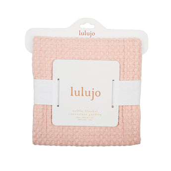 Lulujo Cozy Waffle Blanket For Babies | 100% Cotton Soft Comfort