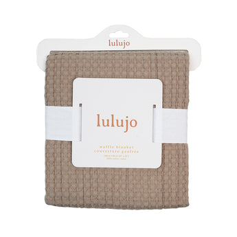 Lulujo Cozy Waffle Blanket For Babies | 100% Cotton Soft Comfort
