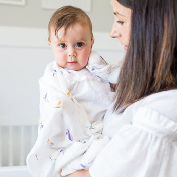 Lulujo Luxurious Bamboo Swaddle Blanket | 70% Bamboo 30% Cotton Extra Large