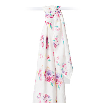 Lulujo Luxurious Bamboo Swaddle Blanket | 70% Bamboo 30% Cotton Extra Large