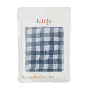 Lulujo Luxurious Muslin Crib Sheet | Soft 100% Cotton Baby Bedding