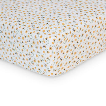 Lulujo Luxurious Muslin Crib Sheet | Soft 100% Cotton Baby Bedding