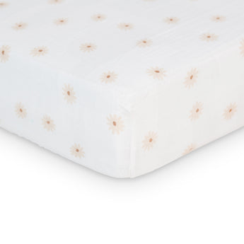 Lulujo Luxurious Muslin Crib Sheet | Soft 100% Cotton Baby Bedding