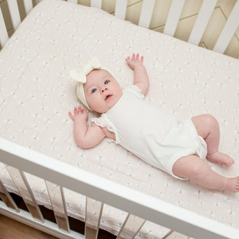 Lulujo Luxurious Muslin Crib Sheet | Soft 100% Cotton Baby Bedding