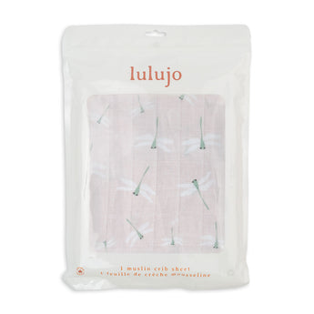 Lulujo Luxurious Muslin Crib Sheet | Soft 100% Cotton Baby Bedding