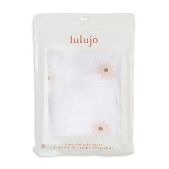 Lulujo Luxurious Muslin Crib Sheet | Soft 100% Cotton Baby Bedding