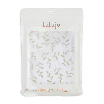 Lulujo Luxurious Muslin Crib Sheet | Soft 100% Cotton Baby Bedding