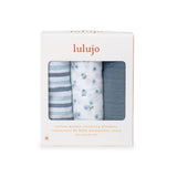 Lulujo Muslin Cloths 100% Cotton 3 Pack 70x70cm | Soft Baby Essentials