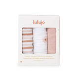 Lulujo Muslin Cloths 100% Cotton 3 Pack 70x70cm | Soft Baby Essentials