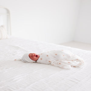 Lulujo Muslin Swaddle Blanket 100x100cm | Soft Breathable Baby Essential