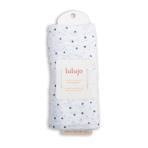 Lulujo Muslin Swaddle Blanket 100x100cm | Soft Breathable Baby Essential