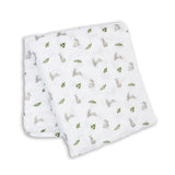 Lulujo Muslin Swaddle Blanket 100x100cm | Soft Breathable Baby Essential