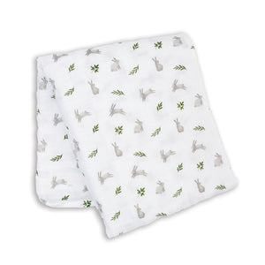 Lulujo Muslin Swaddle Blanket 100x100cm | Soft Breathable Baby Essential