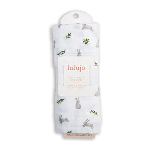 Lulujo Muslin Swaddle Blanket 100x100cm | Soft Breathable Baby Essential
