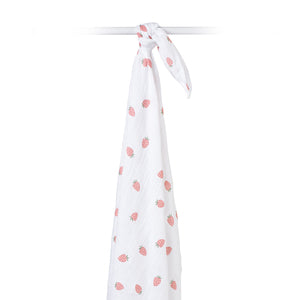 Lulujo Muslin Swaddle Blanket 100x100cm | Soft Breathable Baby Essential