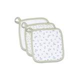 Lulujo Soft & Absorbent Wash Cloths 3 Pack | Fruit & Nature Designs