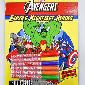 Marvel Avengers Coloring & Activity Book with Markers
