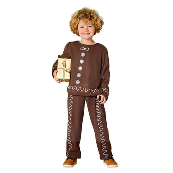 Mad Toys Kids Christmas Gingerbread Boy Costume | Sweet Holiday Dress Up