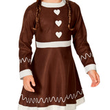 Mad Toys Kids Christmas Gingerbread Girl Costume | Sweet Holiday Dress Up