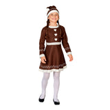 Mad Toys Kids Christmas Gingerbread Girl Costume | Sweet Holiday Dress Up