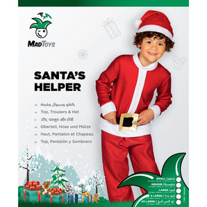 Mad Toys Kids Christmas Santas Helper Costume | Holiday