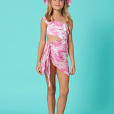 Marie Raxevsky Jungle Pink Girls Mini Pareo | Kids Beach