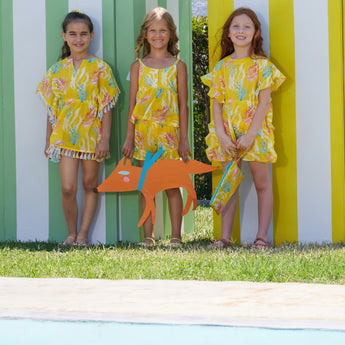 Marie Raxevsky Sunset Reef Girls Mermaid One Piece | Kids