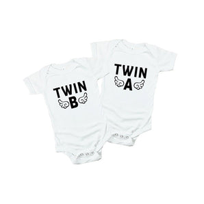 Matching Family Outfits Adorable Twin A & Twin B Baby Romper Set | Romper Baby