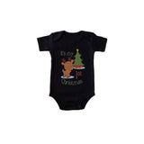 Matching Family Outfits Its My First Christmas Black Baby Romper | Romper Baby