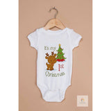 Matching Family Outfits Its My First Christmas White Baby Romper | Romper Baby