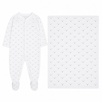 LIVLY Mini Sleeping Wink Footie & Blanket Baby Gift Set