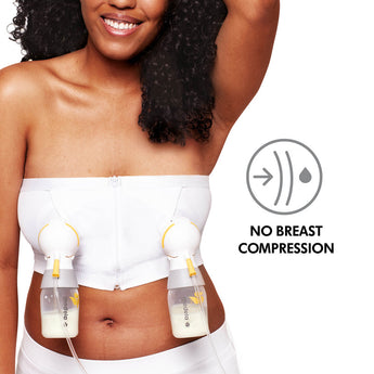Medela - Easy Expression Hands-Free Pumping Bra White Small