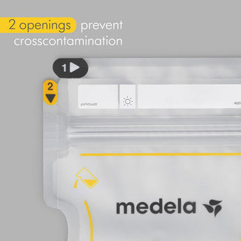 Medela Easy Pour Breast Milk Storage Bags | Leakproof Freezer Safe