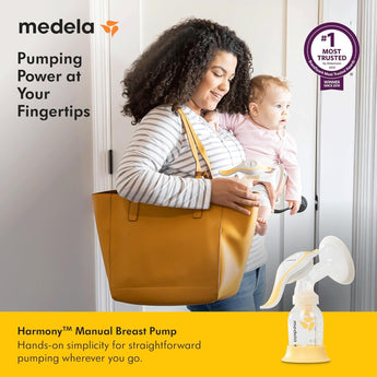 Medela Harmony Flex Manual Breast Pump | Portable & Lightweight Pump