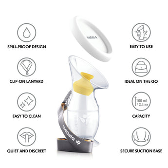 Medela Silicone Breast Milk Collector | Double Leak Proof Milk Saver
