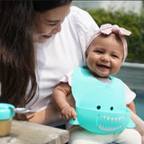 Meli Silicone Bib Turquoise Shark
