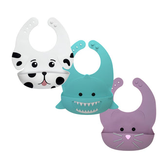 Meli Silicone Bib Turquoise Shark