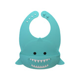 Meli Silicone Bib Turquoise Shark